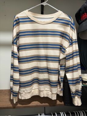 striped long sleeve top